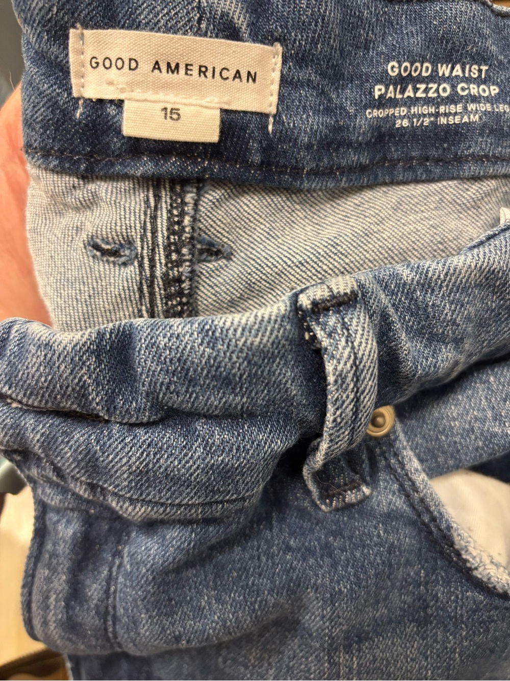 Good American Good Waist Palazzo Jeans size 15